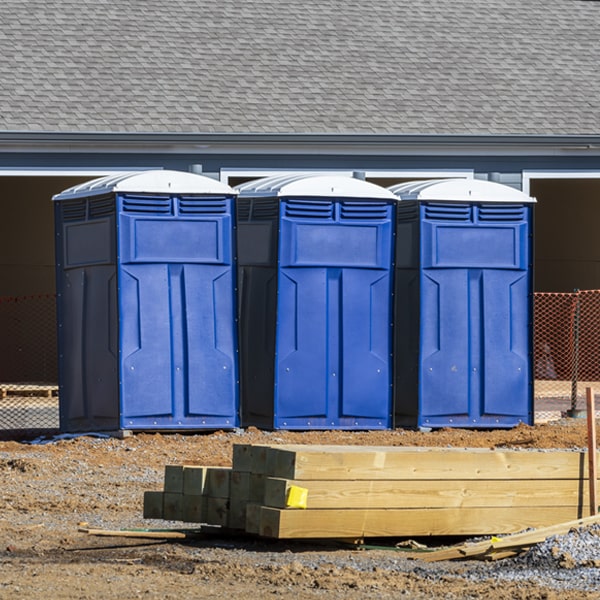 what is the expected delivery and pickup timeframe for the portable restrooms in Shongopovi